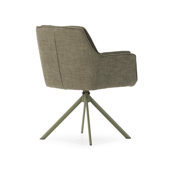 Zaļi polsterēti ēdamistabas krēsli (2 gab.) Keiko – Marckeric-image-4