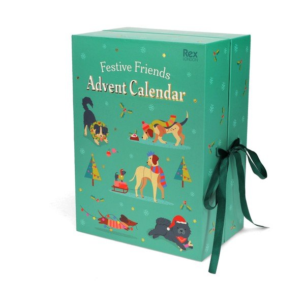 Adventes kalendārs 37,5 cm Festive Friends – Rex London-image-2