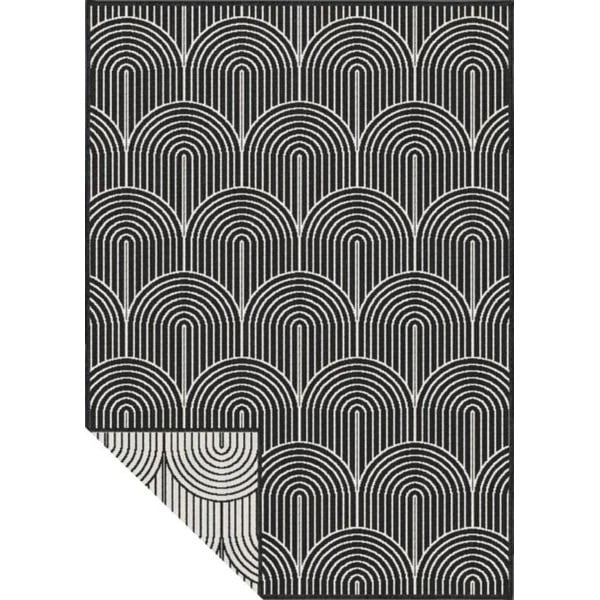 Melnbalts āra paklājs 80x150 cm Pangli Black – Hanse Home