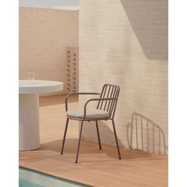 Violeti metāla dārza krēsli (4 gab.) Bramant – Kave Home-image-1