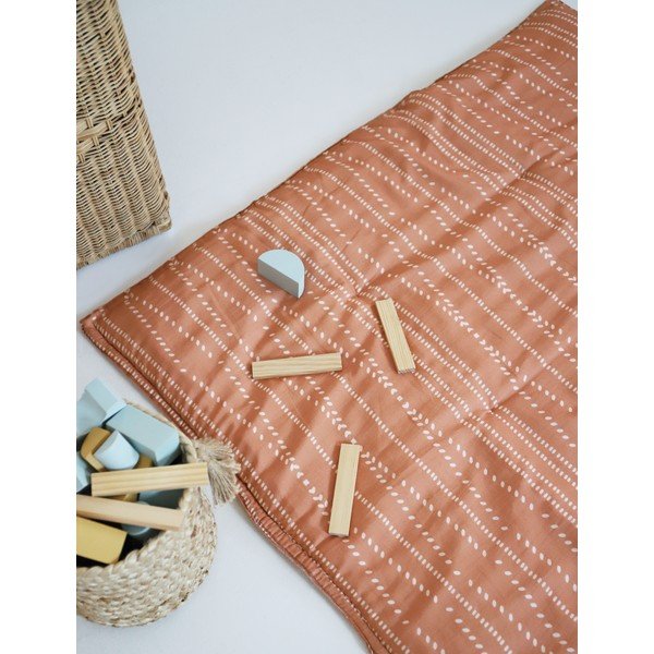 Oranžs bērnu rotaļu paklājiņš Nepo Terracotta – Nattiot-image-2
