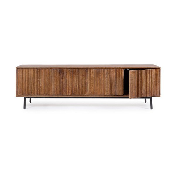 Dabīga toņa mango masīvkoka TV galdiņš 170x50x40 cm Tadita – Bizzotto-image-3