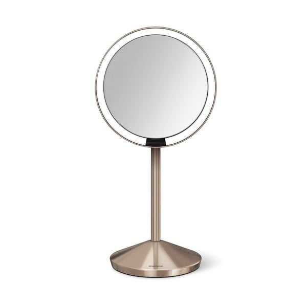 Kosmētikas spogulis ar gaismu/palielināmais (10x) ø 12 cm Travel – simplehuman-image-1