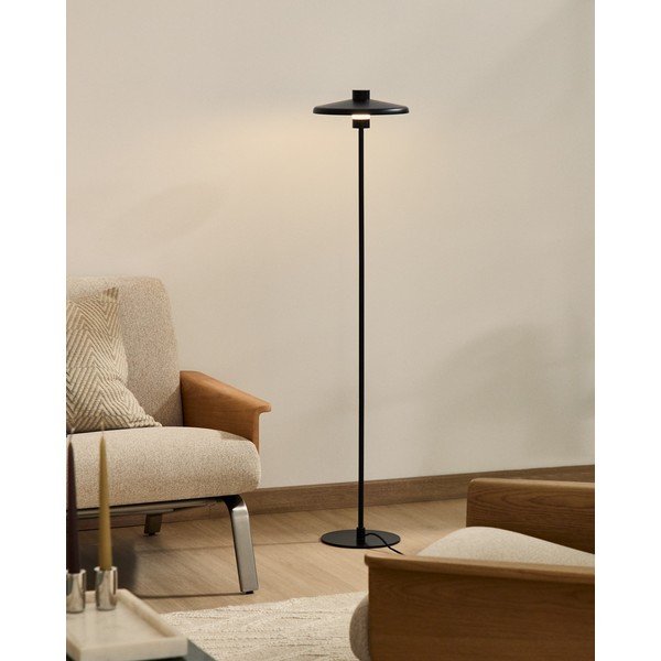 Melna stāvlampa ar metāla abažūru (augstums 130 cm) Nuvira – Kave Home-image-2
