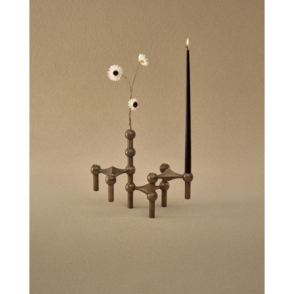 Bronzas krāsas metāla vāze (augstums 10 cm) Nagel – STOFF Nagel-image-2