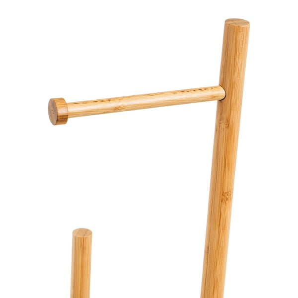 Dabīga toņa bambusa tualetes papīra turētājs – Casa Selección-image-1