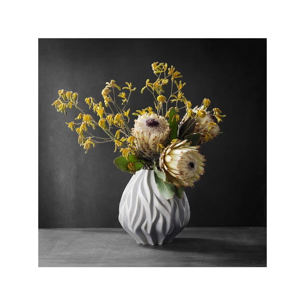 Balta porcelāna vāze Morsø Flame, augstums 23 cm-image-2