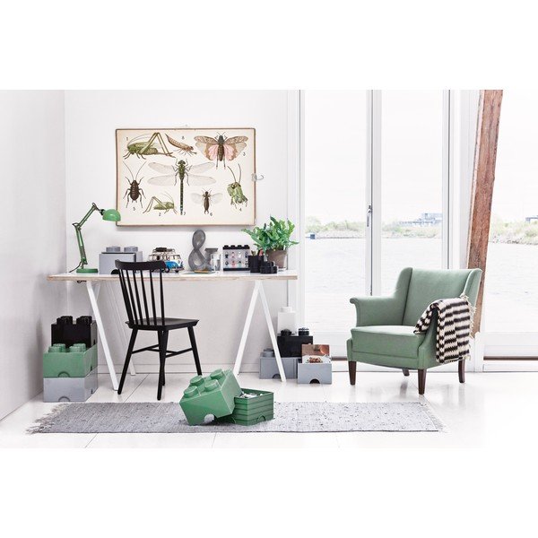 Zaļa kvadrātveida glabāšanas kaste LEGO®-image-1