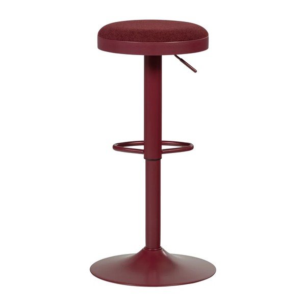 Bordo polsterēta bāra taburete ar regulējamu augstumu Mevo – WOOOD-image-3