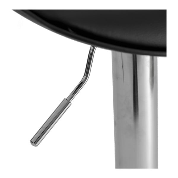 Melni mākslīgās ādas bāra krēsli ar regulējamu augstumu (2 gab.) (sēdekļa augstums 56,5 cm) – Casa Selección-image-4