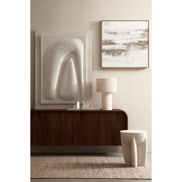 Glezna ar rokām krāsotiem elementiem ar rāmi/uz audekla 85x85 cm Bold – Bizzotto-image-1