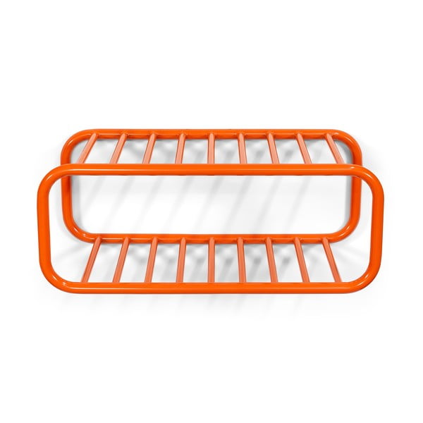 Oranžs metāla piekarināms apavu plaukts 72x28x35 cm Retro – Spinder Design-image-2