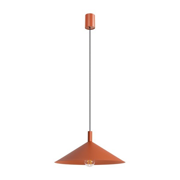 Ķieģeļu sarkana tērauda piekaramā lampa ø 40 cm Zylo – Sollux