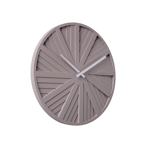Pelēks sienas pulkstenis Karlsson Slides, ø 40 cm-image-1