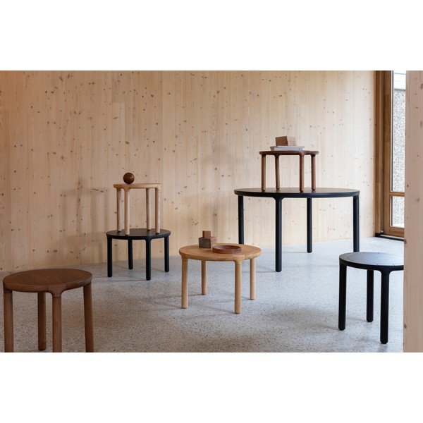 Apaļš sānu galdiņš ar ozolkoka imitāciju ø 45 cm Storm – Zuiver-image-2