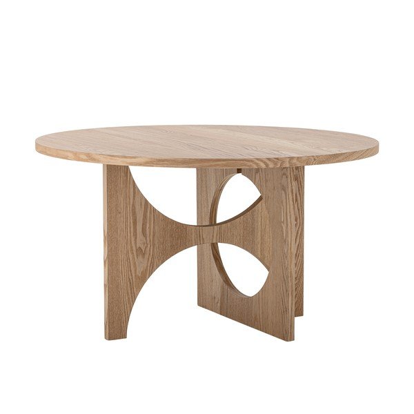 Dabīga toņa apaļš žurnālgaldiņš ar egles koka imitāciju ø 80 cm Alden – Bloomingville