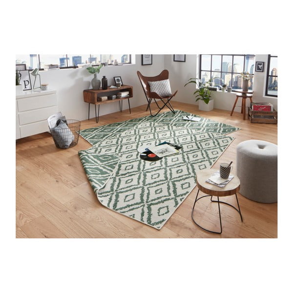 Zaļš un balts āra paklājs NORTHRUGS Rio, 200 x 290 cm-image-4