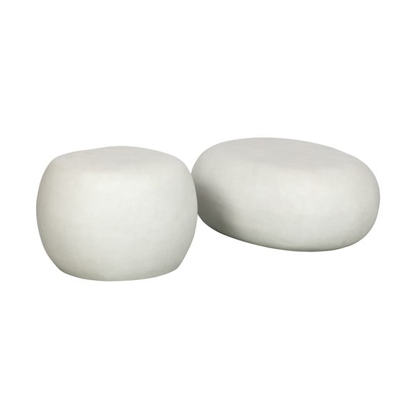 Balts žurnālgaldiņš 49x65 cm Pebble – vtwonen-image-2