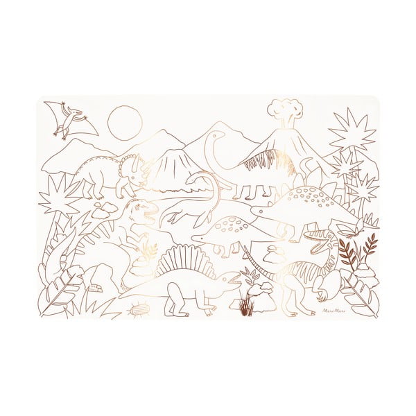 Papīra galda paliktnis (8 gab.) 28x42.5 cm Dinosaurs – Meri Meri-image-3