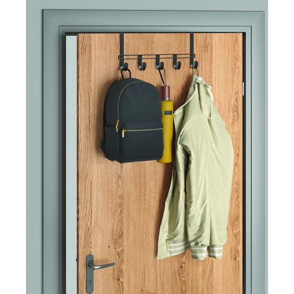 Melns metāla durvju pakaramais 38 cm Lava – Metaltex-image-1