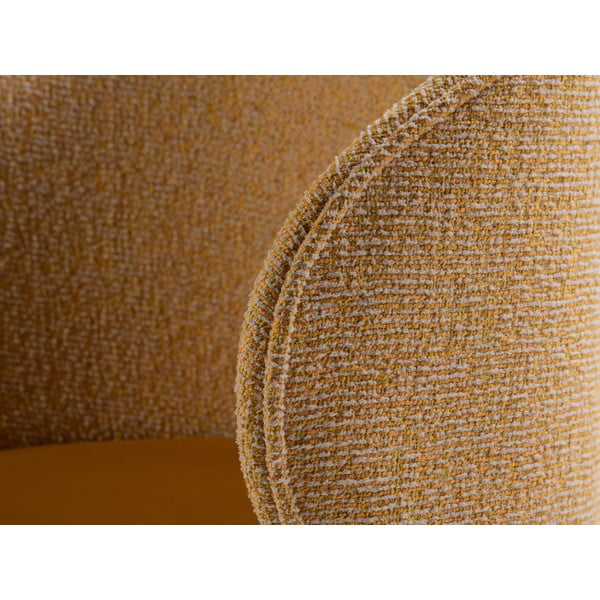 Sinepju dzeltens samta atpūtas krēsls Inez – Micadoni -image-1