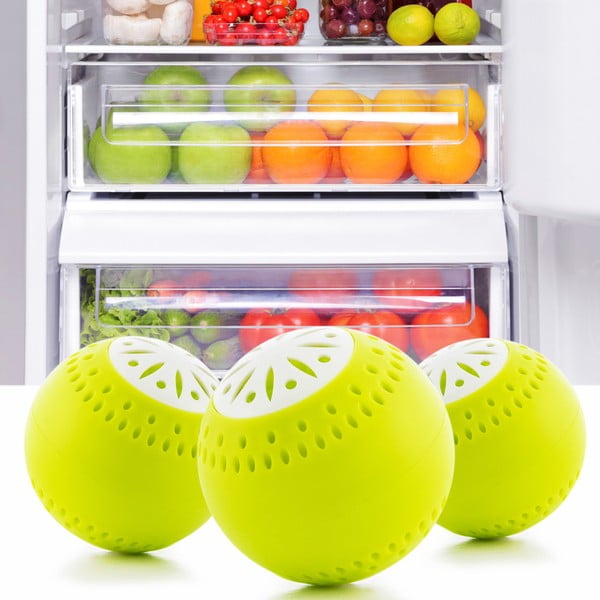 3 ledusskapja bumbiņu komplekts pret aromātu InnovaGoods Anti-odour Fridge Beads-image-3