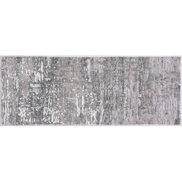 Pelēki kokvilnas kāpņu paklāji (16 gab.) 25x65 cm Milano Gri – Vitaus