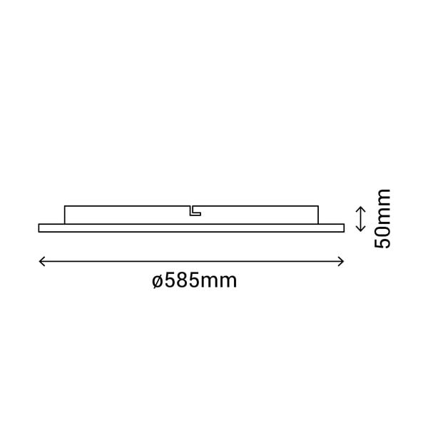 Balta griestu lampa SULION Alba, ø 58,5 cm-image-2