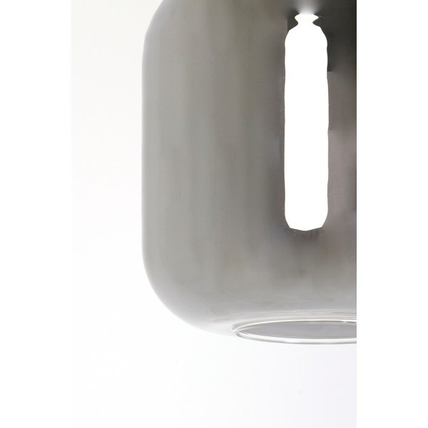 Pelēka griestu lampa ar stikla abažūru ø 16 cm Lekar – Light & Living-image-4