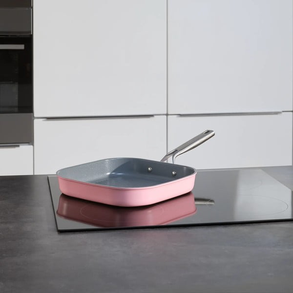 Grila panna ar keramikas pārklājumu ø 28 cm Meda 3.0 – FABINI-image-1