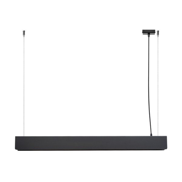 Melna metāla LED piekaramā lampa Nebula – Sollux