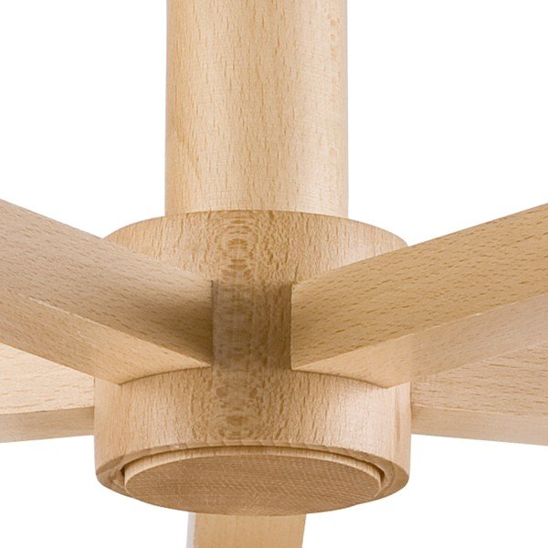 Pelēka griestu lampa ar auduma abažūru ø 15 cm Ellie – LAMKUR-image-4
