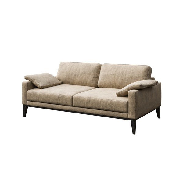 Bēšs ādas imitācijas dīvāns MESONICA Musso, 173 cm-image-2