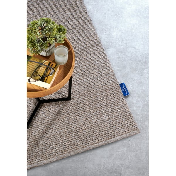 Gaiši brūns ar rokām darināts vilnas celiņa paklājs 80x200 cm Francois – Villeroy&Boch-image-2