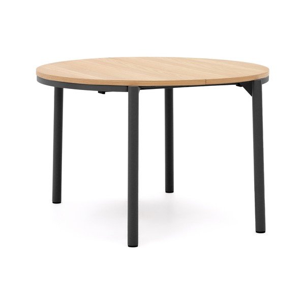 Apaļš izvelkams ēdamgalds ar ozolkoka imitāciju ø 120 cm Montuiri – Kave Home-image-3