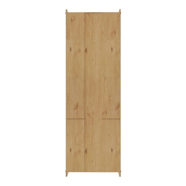 Gaiša dabīga toņa priedes masīvkoka skapītis 74x223x37 cm Anita – Støraa-image-4