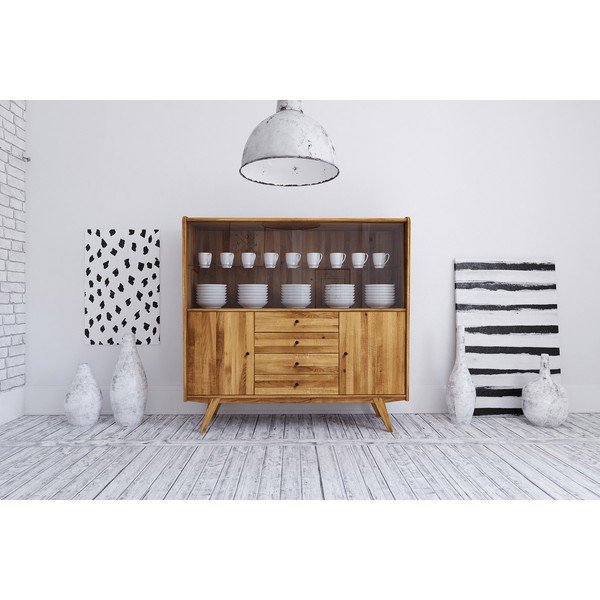 Ozolkoka vitrīna 160x154 cm Retro – The Beds-image-4