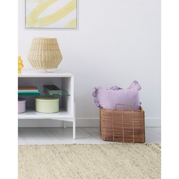 Balta televizora kumode ar oškoka durvīm Kave Home Marielle, platums 167 cm-image-4
