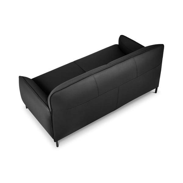 Tumši pelēks ādas dīvāns Windsor & Co Sofas Neso, 175 x 90 cm-image-3
