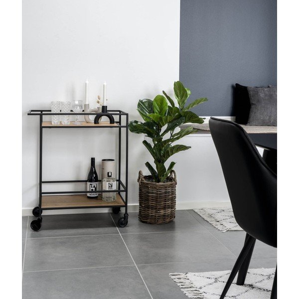 Barový vozík s deskami v dubovém dekoru House Nordic Vita-image-1