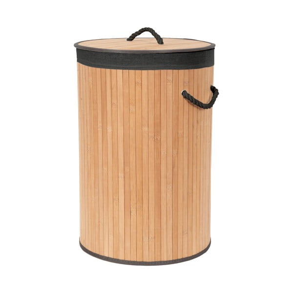 Dabīga toņa bambusa veļas grozs 70 l Bamboo – Compactor