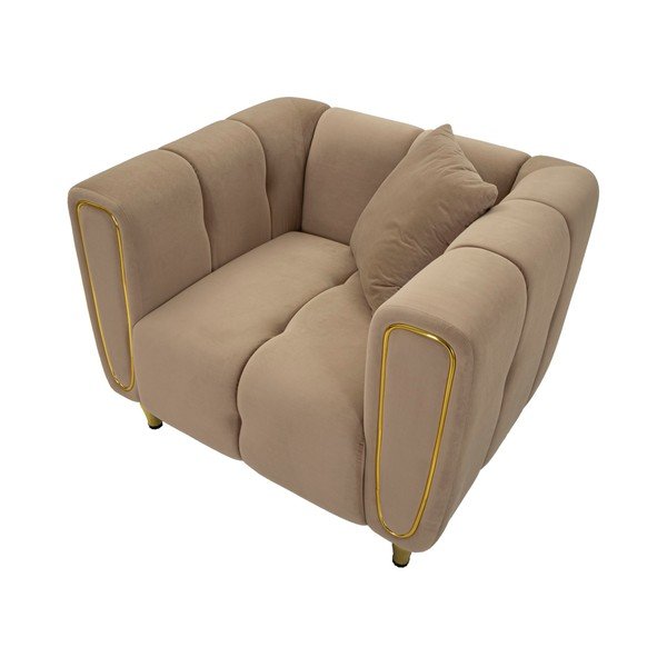 Pelēkbrūns samta atpūtas krēsls Alma – Mauro Ferretti-image-4