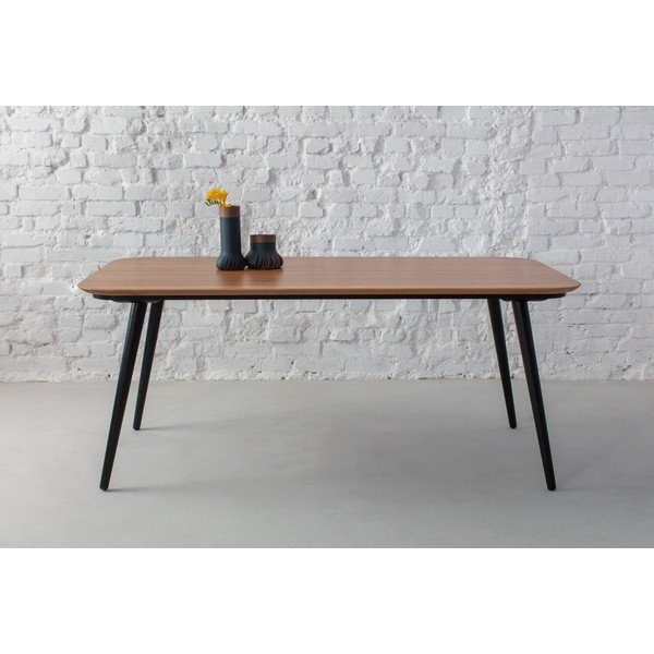 Ēdamgalds no oškoka ar melnām kājām Ragaba Contrast, 180 x 90 cm-image-4