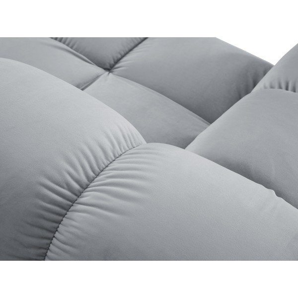 Gaiši zils samta dīvāns 282 cm Bellis – Micadoni Home-image-1