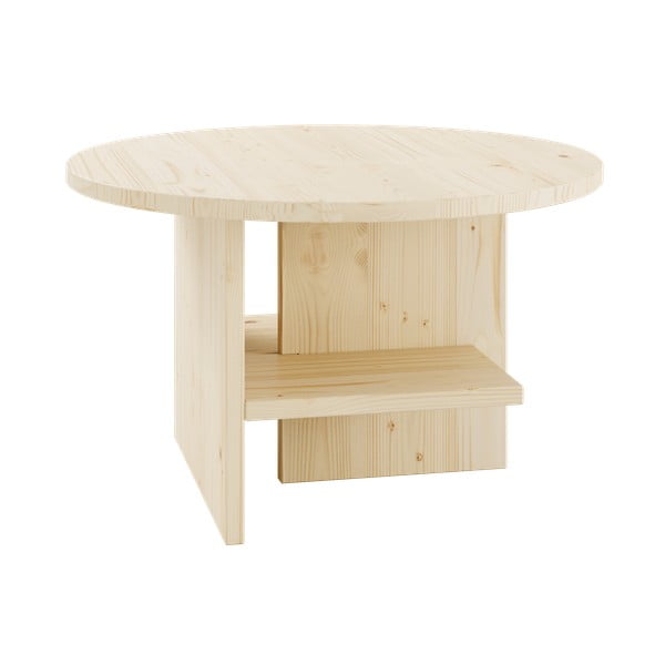 Apaļš žurnālgaldiņš dabīgā tonī Rondure – Karup Design-image-1