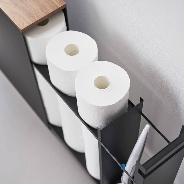 Melns metāla vannas istabas plaukts 14x55 cm Tower – YAMAZAKI-image-4