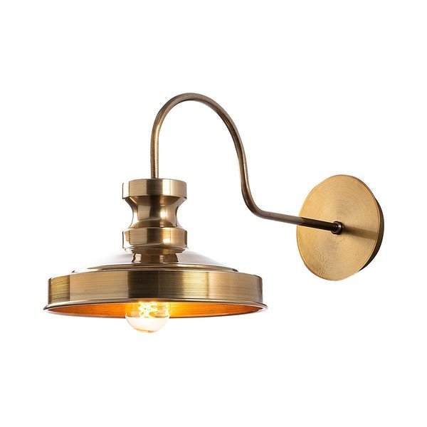 Zelta krāsas sienas lampa ø 22 cm Kiruna – Opviq lights-image-2