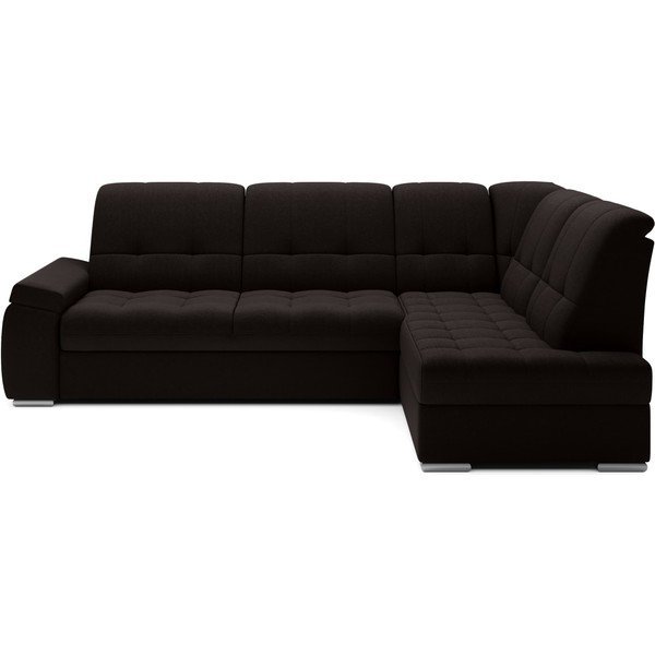 Brūns salokāms/ar uzglabāšanas vietu stūra dīvāns (ar labo stūri/L veida) Sado – ELTAP