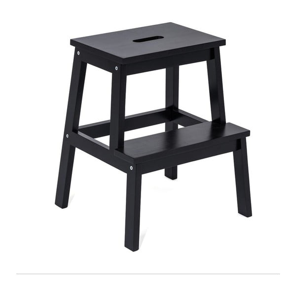 Melna gumijkoka taburete Corg – Bonami Selection