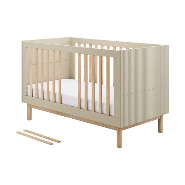 Krēmkrāsas bērnu gultiņa 70x140 cm Miloo – Pinio-image-2